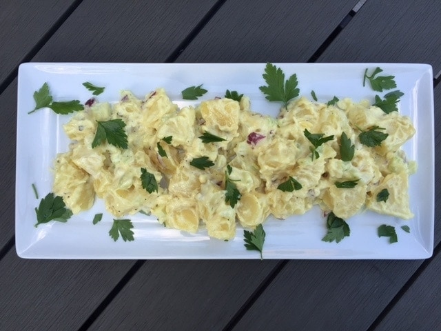 potato salad on plate