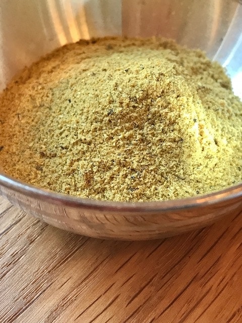 close up of Jiralu masala powder