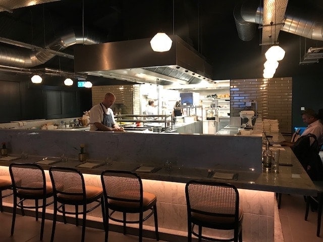 View of open plan kitchen