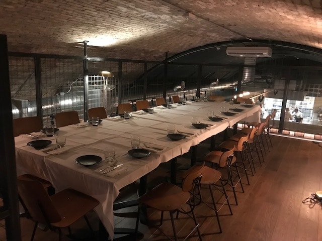Private dining area on Mezzanine