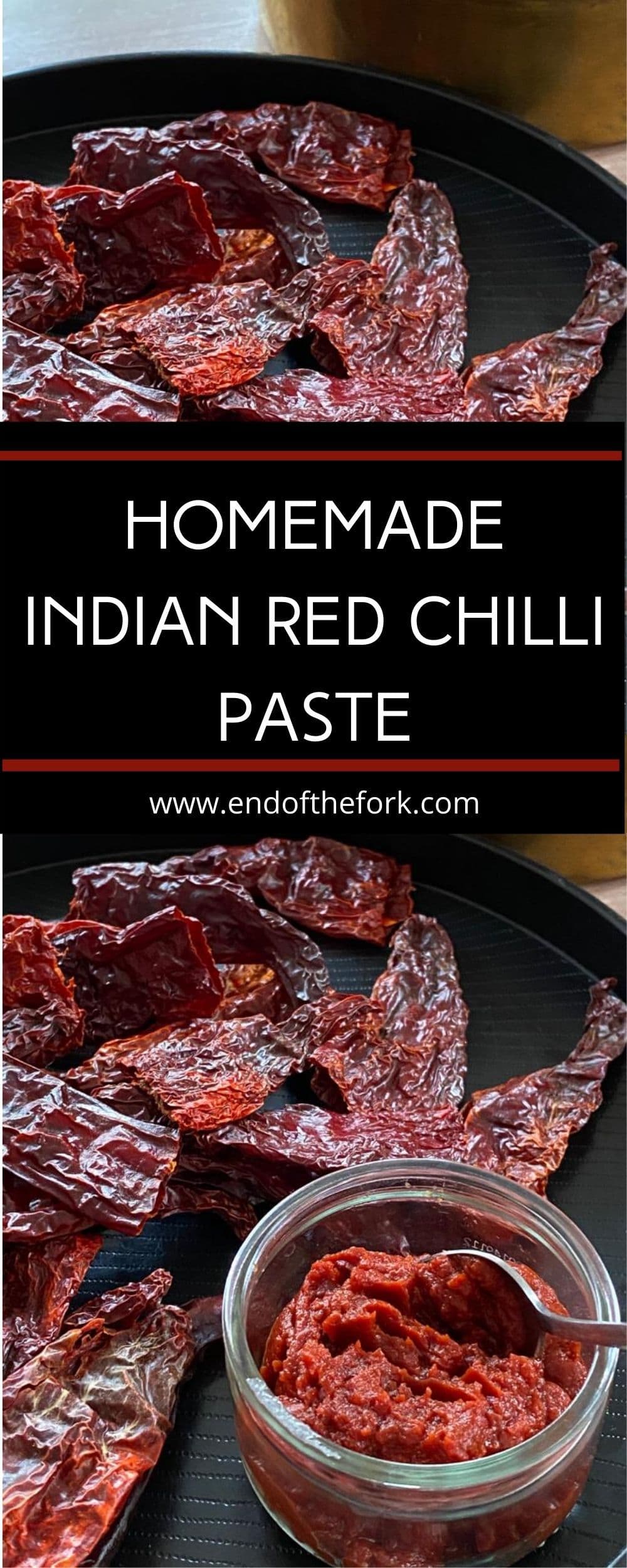 Homemade Indian Red Chilli Paste End of the Fork