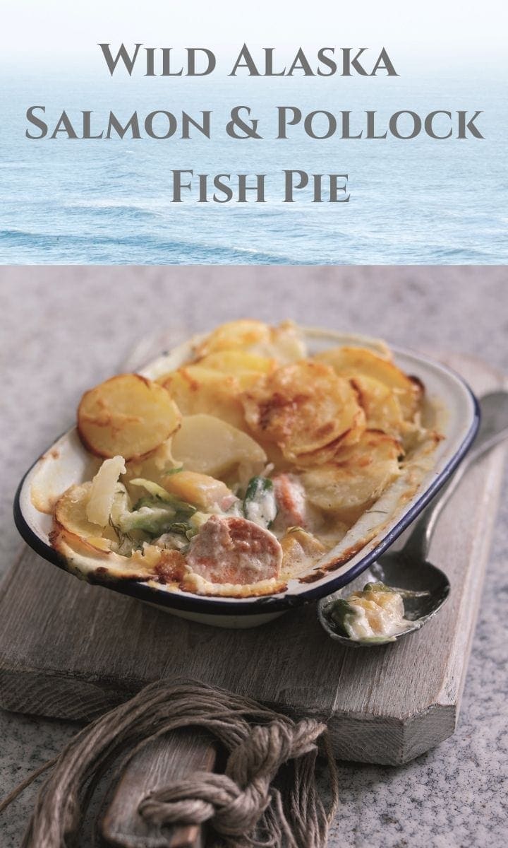 Pin image fish pie with text overlay