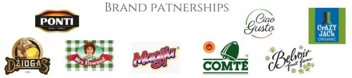 list of brand partnerships