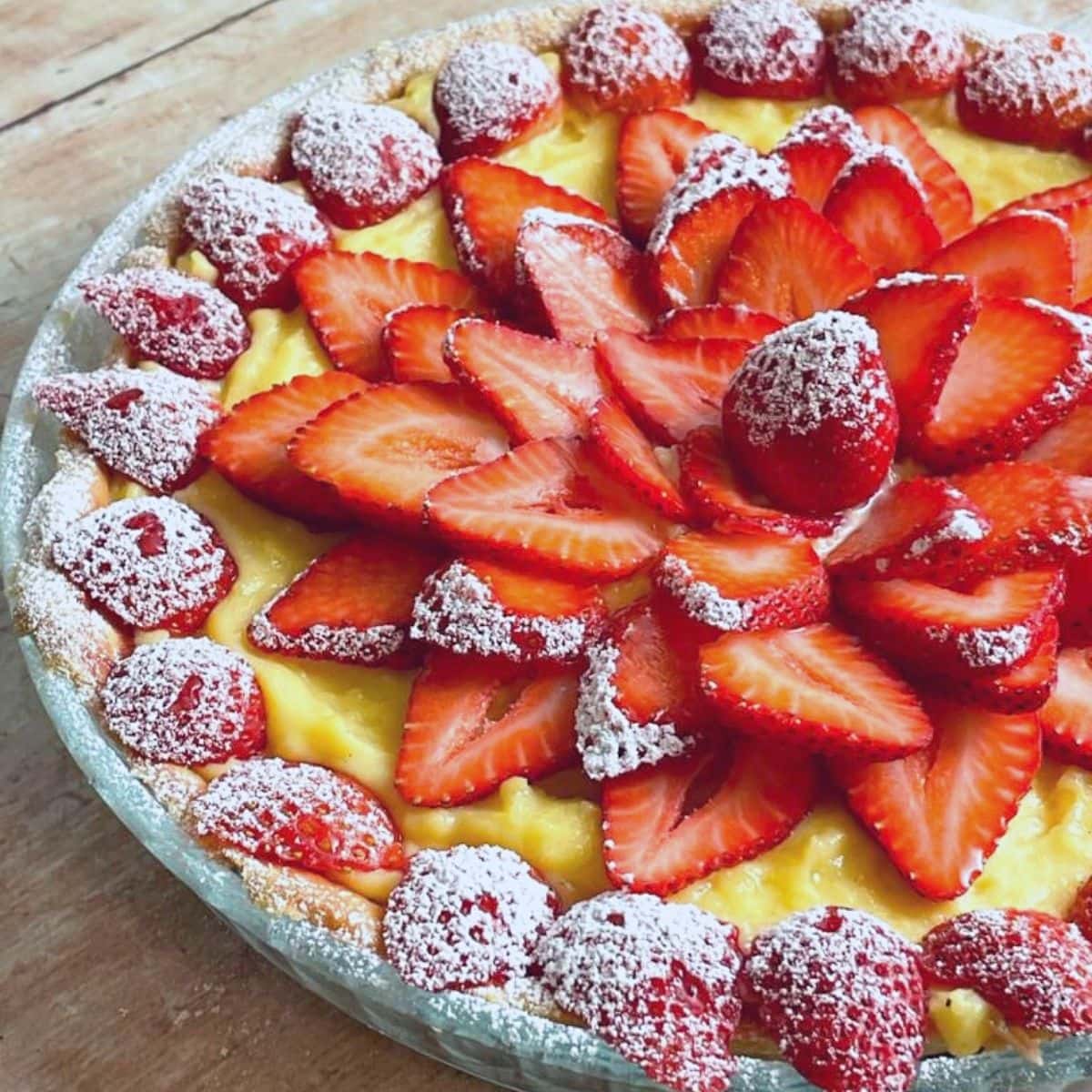 Strawberry Custard Tart