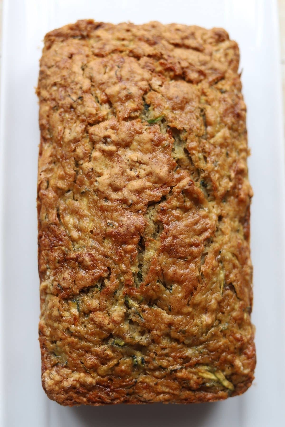 Full loaf of zucchini and banana bread.