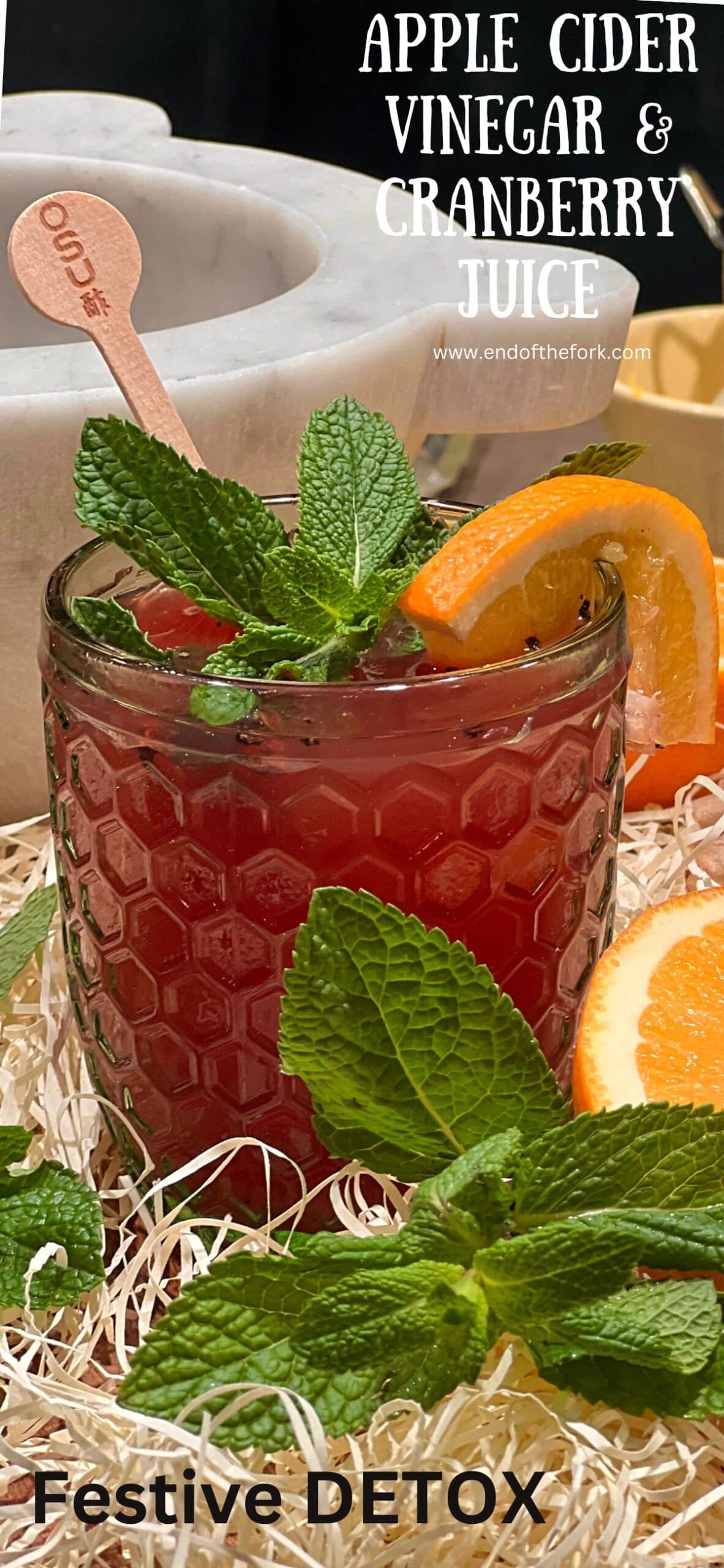 Apple Cider Vinegar And Cranberry Juice End of the Fork